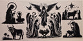 Birth of Christ Silhouettes