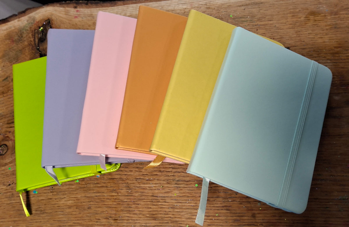 Notebook with decal