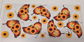 Monarch Butterflies and Sunflowers