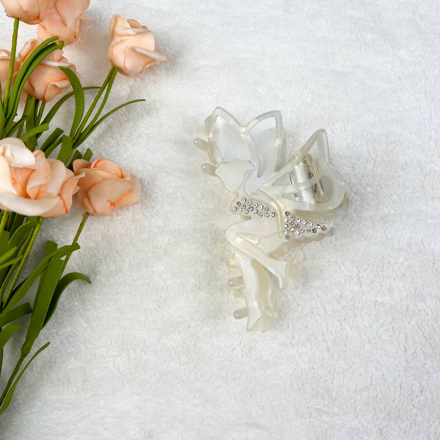 Large HM Acetate Fairy Claw Clip