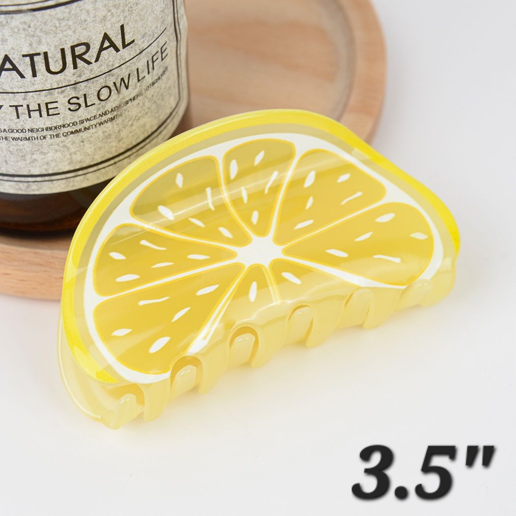 Medium HM Acetate Lemon Claw Clip 🍋