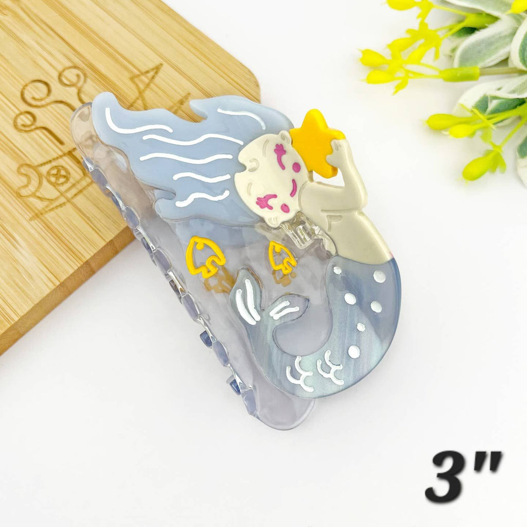 Medium HM Acetate Mermaid Claw Clip 🧜🏼‍♀️