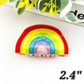 Medium HM Acetate Rainbow Claw Clip