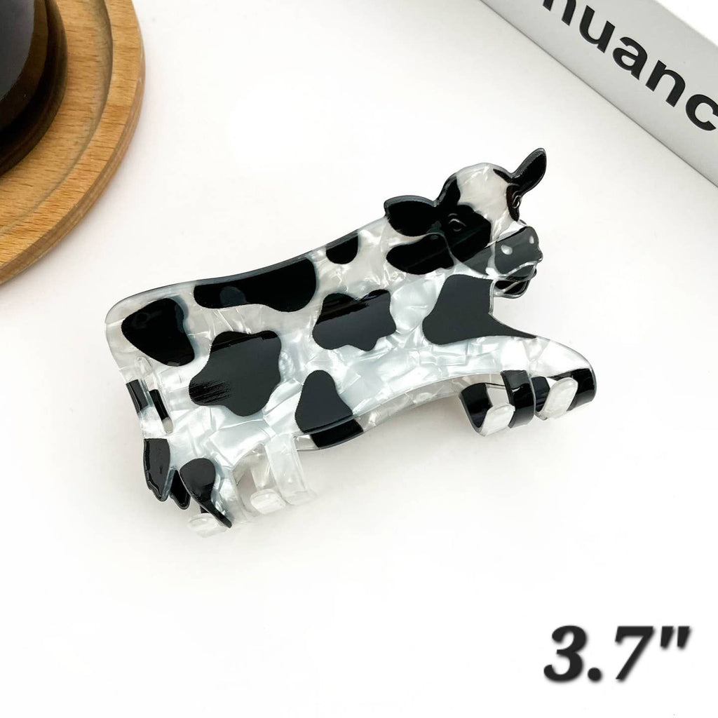 Large HM Acetate Cow Claw Clip 🐄