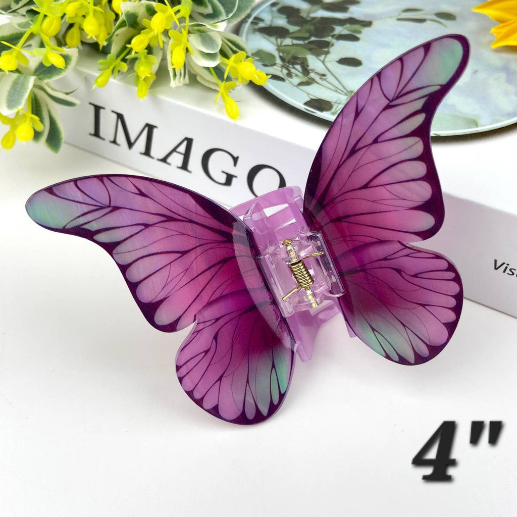 Large HM Acetate Butterfly Claw Clip 🦋