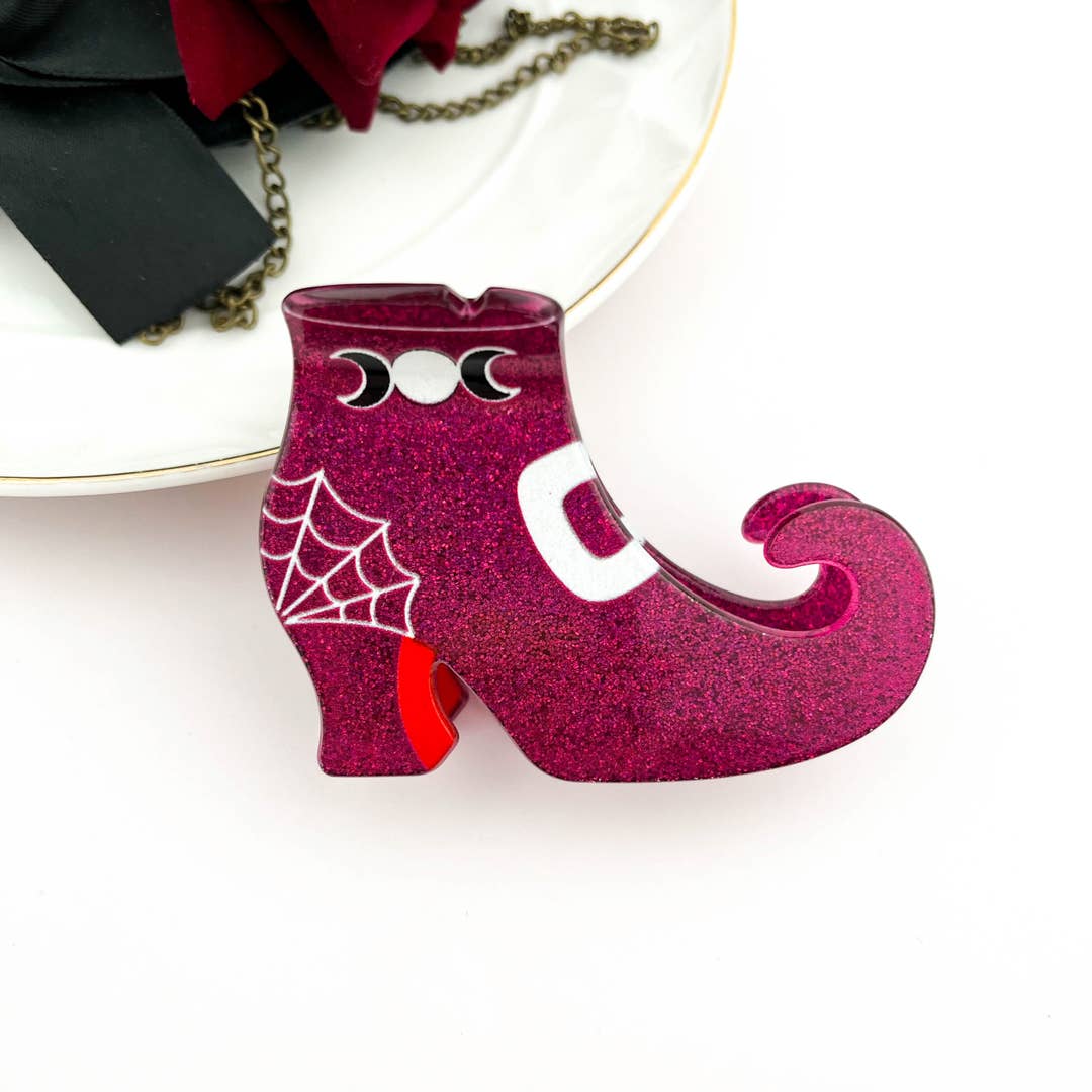 Witch Boot Claw Clip