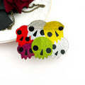 Sparkley Colorful Skulls Claw Clip