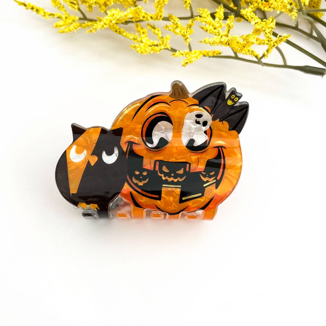 Jack-o'-Lantern and Friends Claw Clip
