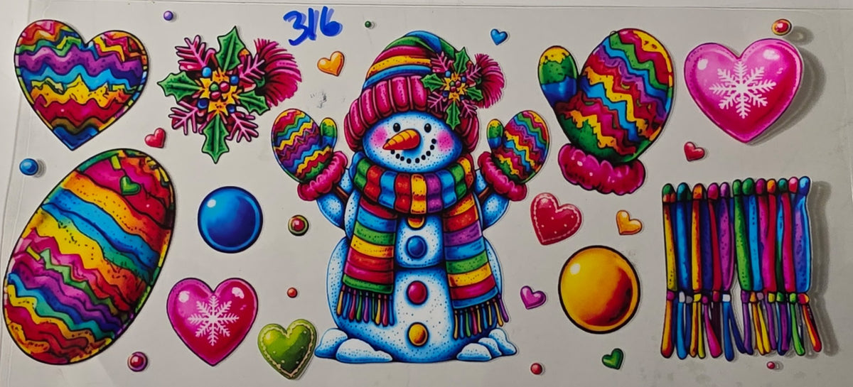 Colorful Snowman