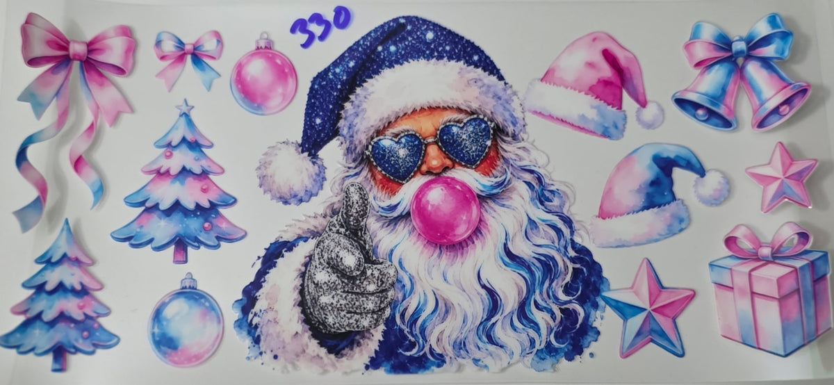 Cool Bubblegum Santa